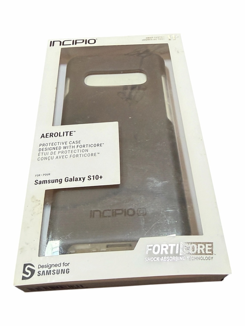 Incipio Aerolite Slim Protective Case for Samsung Galaxy S10+ - Gray